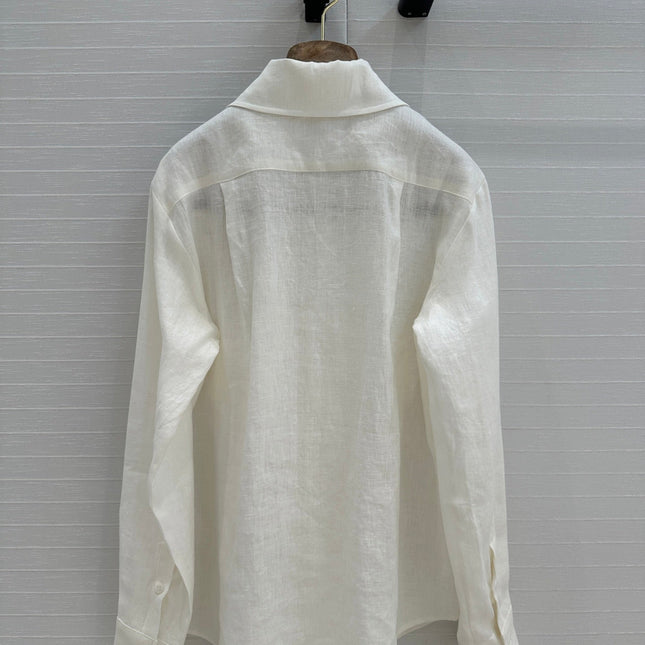 LP WHITE LINEN SHIRT 264286