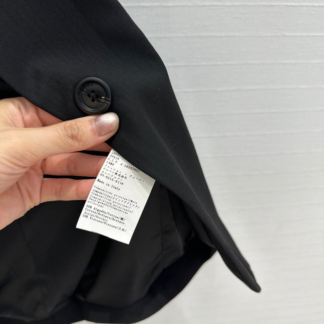 Loewe Striped Suit Jacket Black Cotton