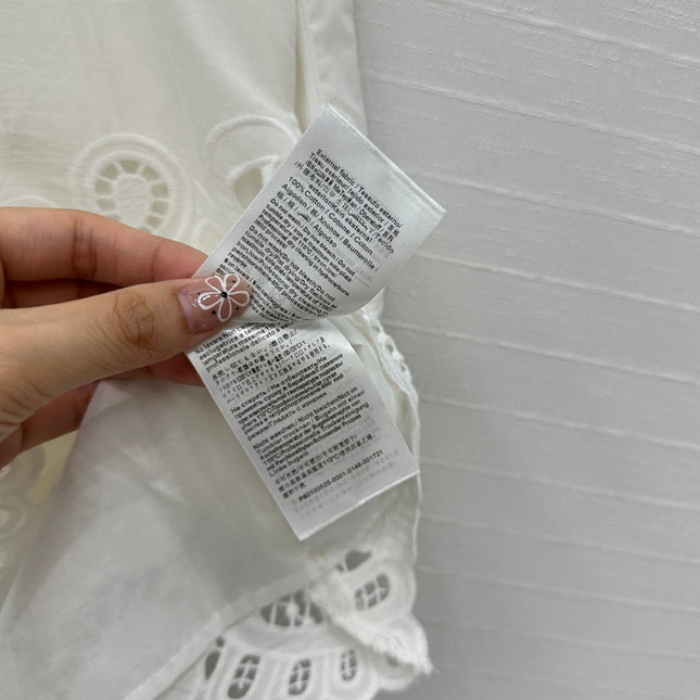 VALENTINO WHITE SLEEVELESS MINI DRESS 276151