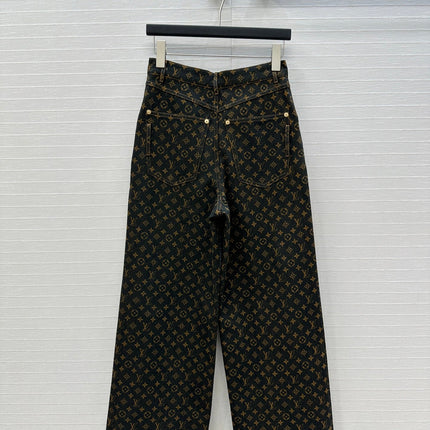 LV DENIM PANTS WITH LOGO 264395