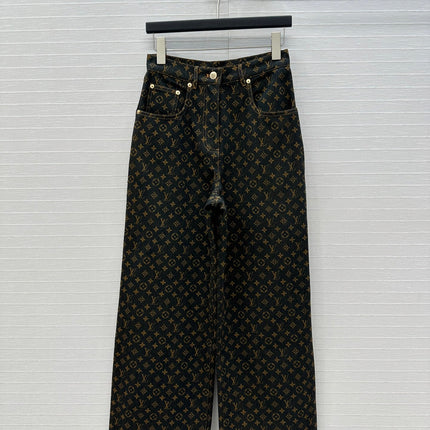 LV DENIM PANTS WITH LOGO 264395