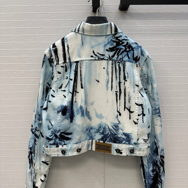 DIOR PRINTED DENIM JACKET 268202
