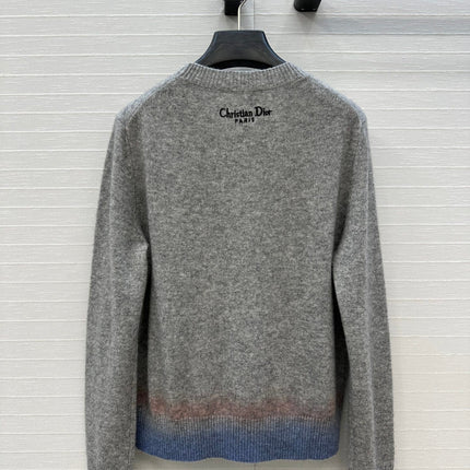 DIOR CASHMERE SWEATER WITH FLORAL EMBROIDERY 276197