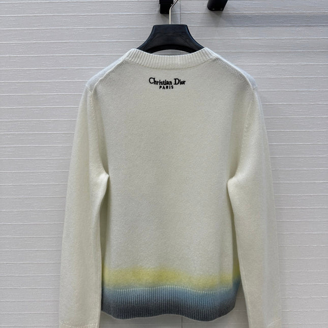 DIOR CASHMERE SWEATER WITH FLORAL EMBROIDERY 276200
