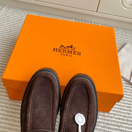 HM 25S ANKLE BOOTS IN DARK BROWN SUEDE