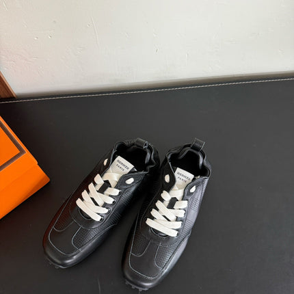 SKATEBOARD SHOES BLACK CALFSKIN