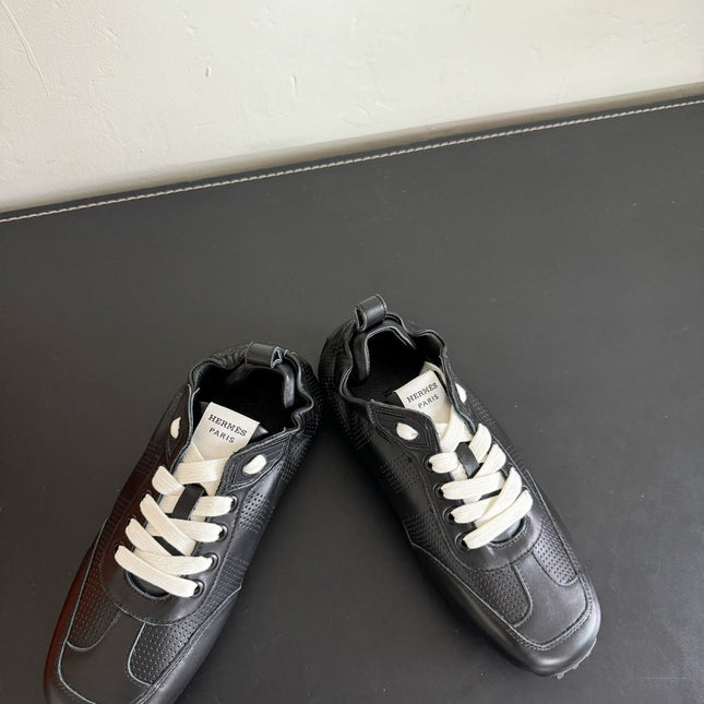 SKATEBOARD SHOES BLACK CALFSKIN