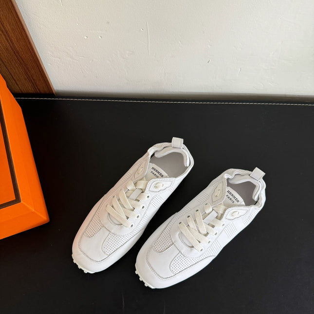SKATEBOARD SHOES WHITE CALFSKIN