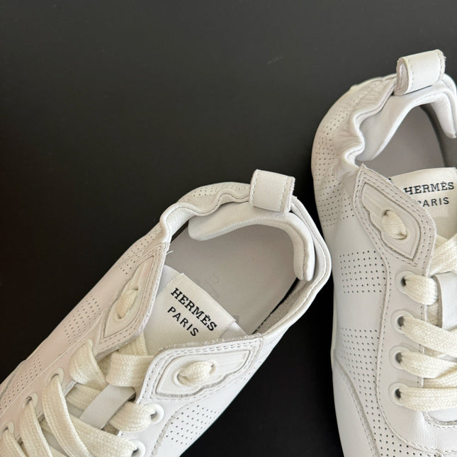 SKATEBOARD SHOES WHITE CALFSKIN