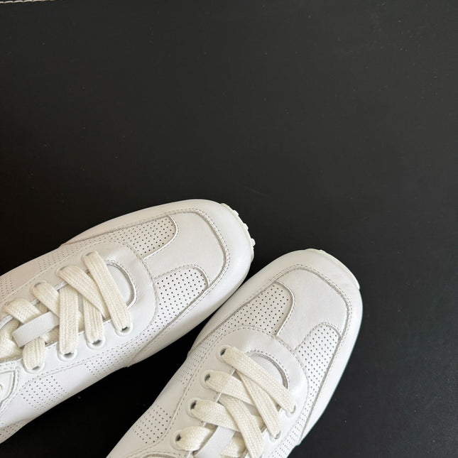 SKATEBOARD SHOES WHITE CALFSKIN