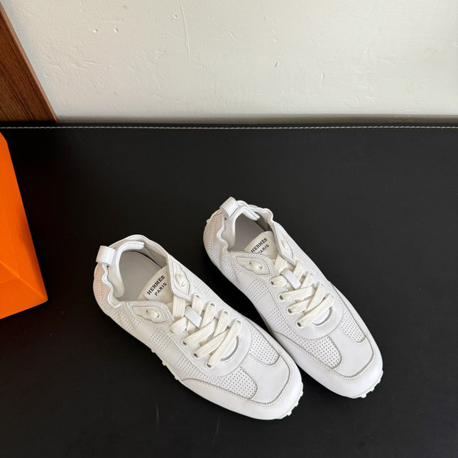 SKATEBOARD SHOES WHITE CALFSKIN