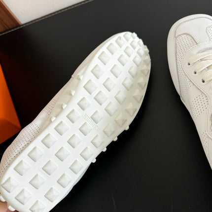 SKATEBOARD SHOES WHITE CALFSKIN