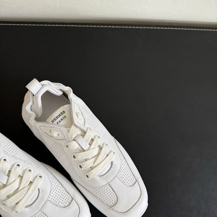 SKATEBOARD SHOES WHITE CALFSKIN