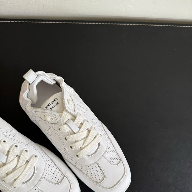 SKATEBOARD SHOES WHITE CALFSKIN
