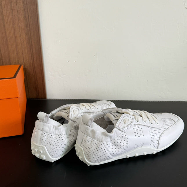 SKATEBOARD SHOES WHITE CALFSKIN