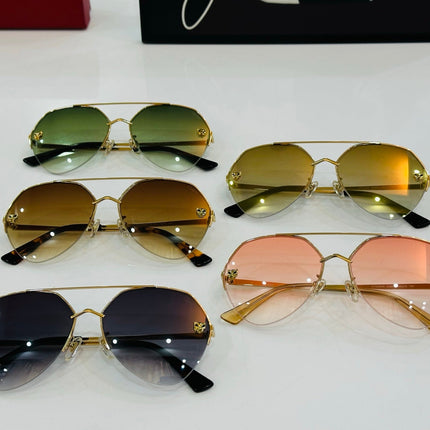 SIGNATURE C DE AVIATOR FRAME SUNGLASSES CT0355S IN METAL