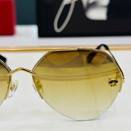 SIGNATURE C DE AVIATOR FRAME SUNGLASSES CT0355S IN METAL