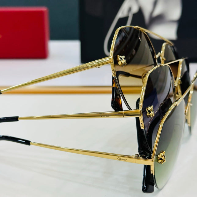 SIGNATURE C DE AVIATOR FRAME SUNGLASSES CT0355S IN METAL