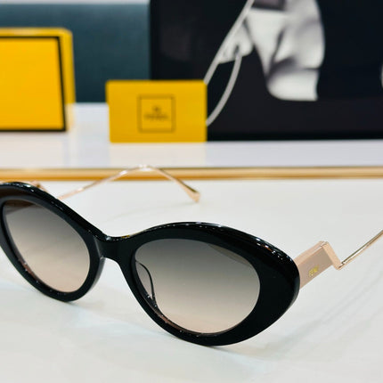 FF DIAMONDS CAT-EYE FRAME SUNGLASSES E3019 IN ACETATE