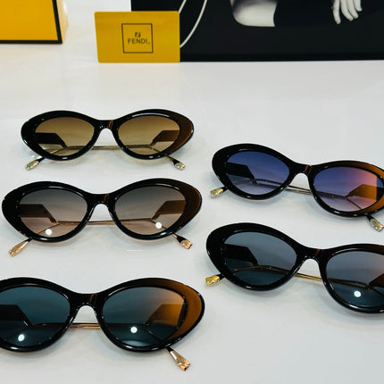 FF DIAMONDS CAT-EYE FRAME SUNGLASSES E3019 IN ACETATE