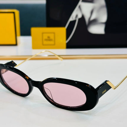 FF DIAMONDS OVAL FRAME SUNGLASSES E3018 IN ACETATE