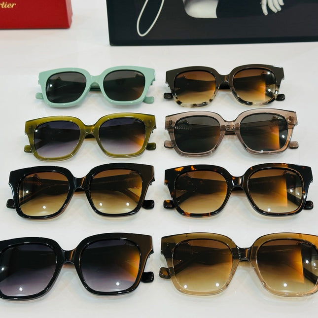 PANTHÈRE SQUARE FRAME SUNGLASSES 575857 IN ACETATE
