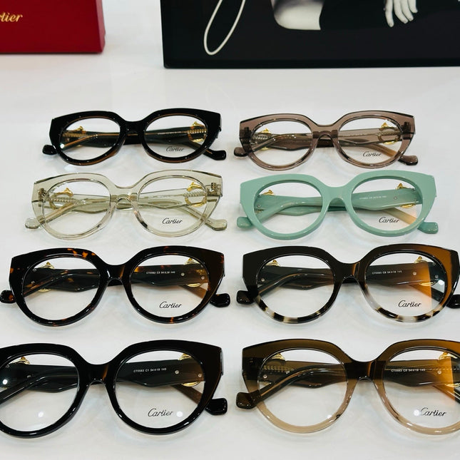 PANTHÈRE ROUND FRAME SUNGLASSES 578200 IN ACETATE