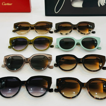 PANTHÈRE ROUND FRAME SUNGLASSES 578201 IN ACETATE
