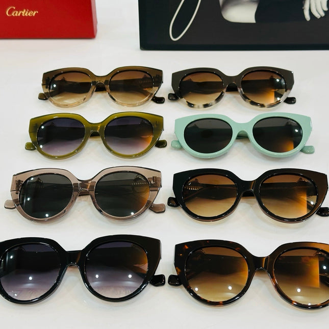 PANTHÈRE ROUND FRAME SUNGLASSES 578201 IN ACETATE