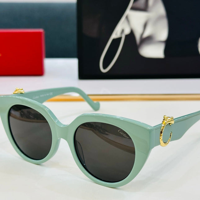 PANTHÈRE ROUND FRAME SUNGLASSES 578201 IN ACETATE