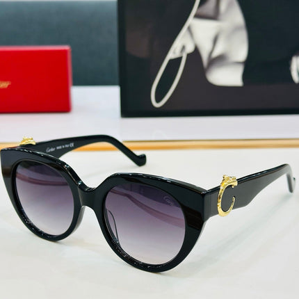 PANTHÈRE ROUND FRAME SUNGLASSES 578201 IN ACETATE