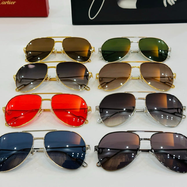 C DE AVIATOR FRAME SUNGLASSES CT0110S IN METAL