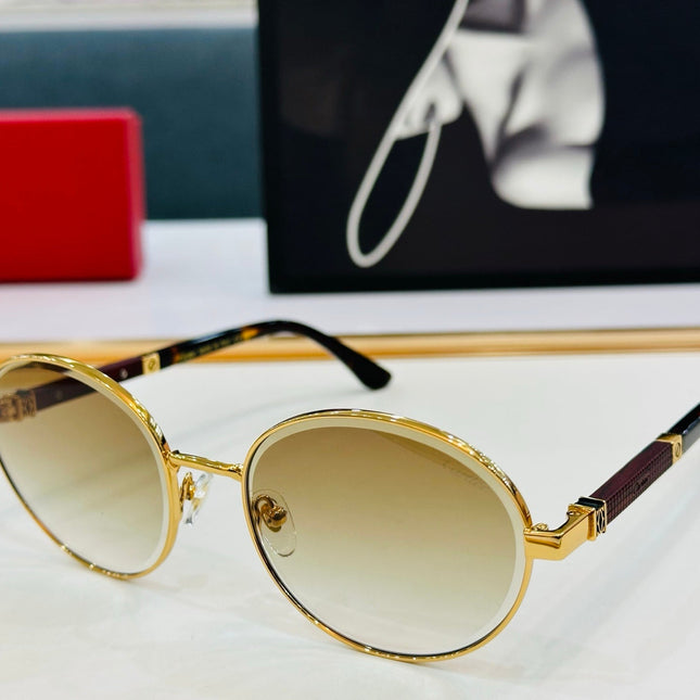 PREMIÈRE ROUND FRAME SUNGLASSES CT0490S IN METAL