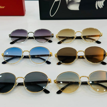 PREMIÈRE ROUND FRAME SUNGLASSES CT0490S IN METAL