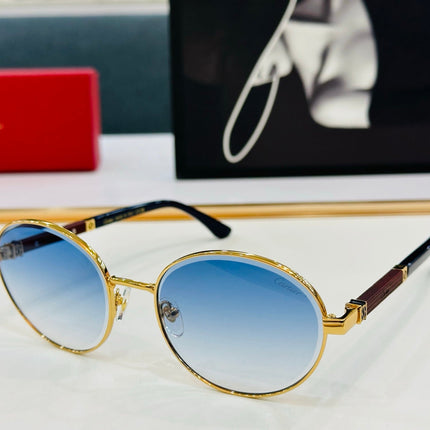 PREMIÈRE ROUND FRAME SUNGLASSES CT0490S IN METAL
