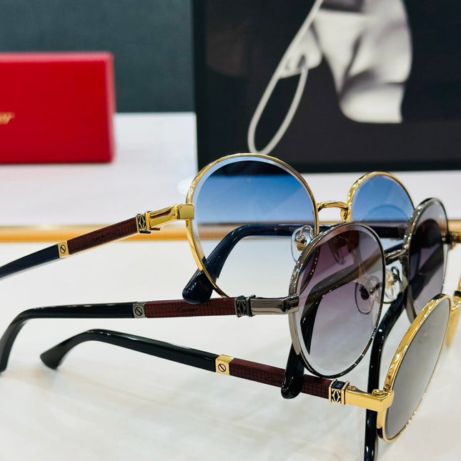 PREMIÈRE ROUND FRAME SUNGLASSES CT0490S IN METAL