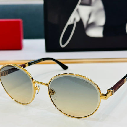 PREMIÈRE ROUND FRAME SUNGLASSES CT0490S IN METAL