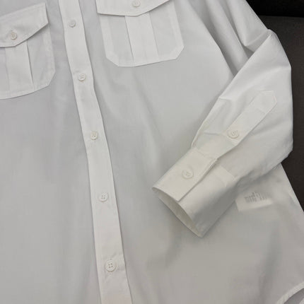 MIUMIU SHIRT AND SKIRT SET STYLE 28