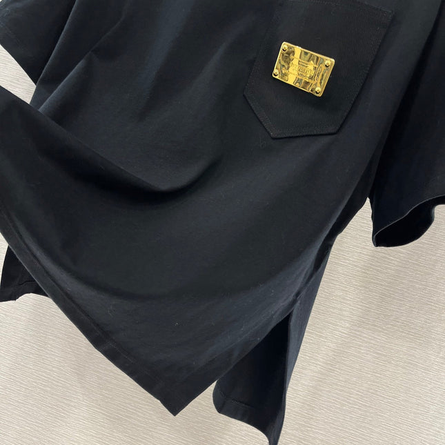 LV 25S T-SHIRT COTTON METALLIC LOGO 264989