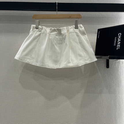 MIUMIU DENIM JACKET AND SKIRT SET 274647