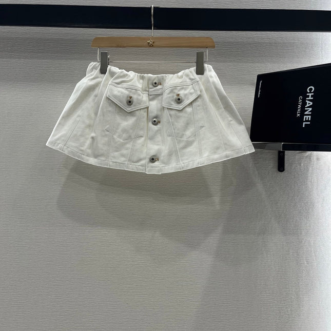 MIUMIU DENIM JACKET AND SKIRT SET 274647