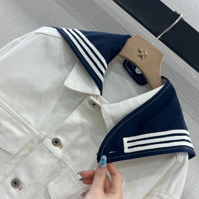 MIUMIU DENIM JACKET AND SKIRT SET 274647