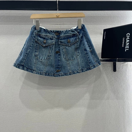 MIUMIU DENIM JACKET AND SKIRT SET 274644