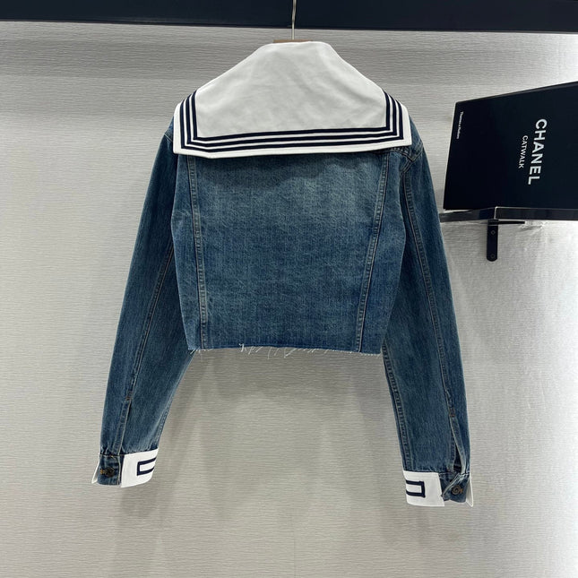 MIUMIU DENIM JACKET AND SKIRT SET 274644
