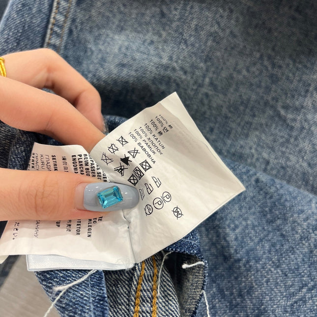 MIUMIU DENIM JACKET AND SKIRT SET 274644