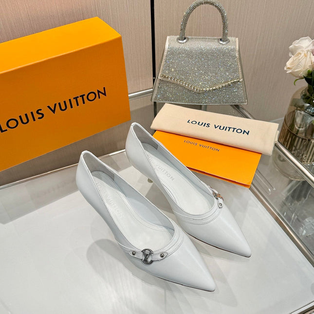 6AM HIGH HEELS 55 MM IN WHITE LAMBSKIN