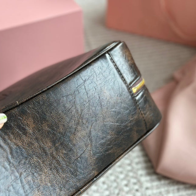 BEAU 34 BAG IN SAND/COFFEE CALFSKIN