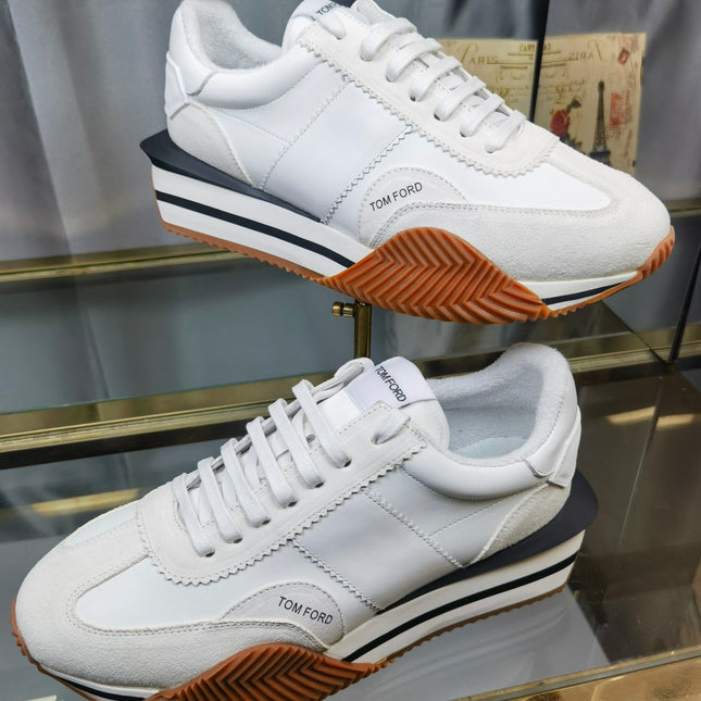 TOM FORD SNEAKERS IN WHITE SUEDE 432120