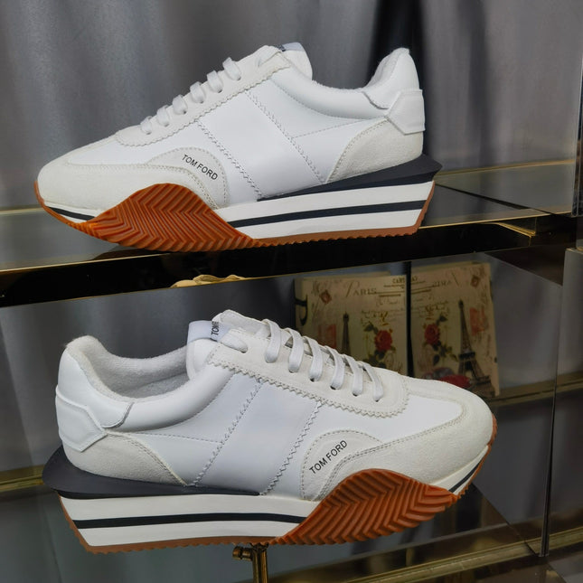 TOM FORD SNEAKERS IN WHITE SUEDE 432120