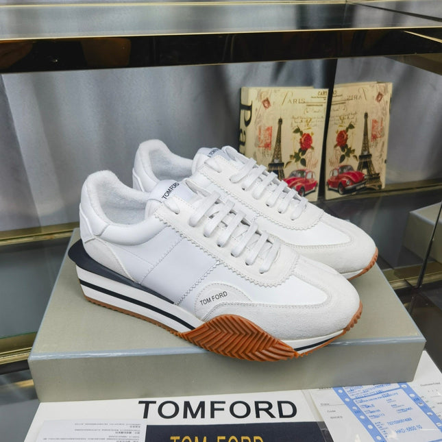 TOM FORD SNEAKERS IN WHITE SUEDE 432120